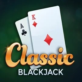 Classic Blackjack online game logo by Red Tiger Gaming on glorioni.it