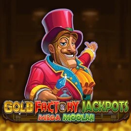 Gold Factory Jackpots Mega Moolah logo – Jackpots by Aurum Signature Studios at Glorion Casino